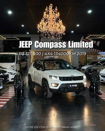 JEEP COMPASS 2.0 16V DIESEL LIMITED 4X4 AUTOMÁTICO